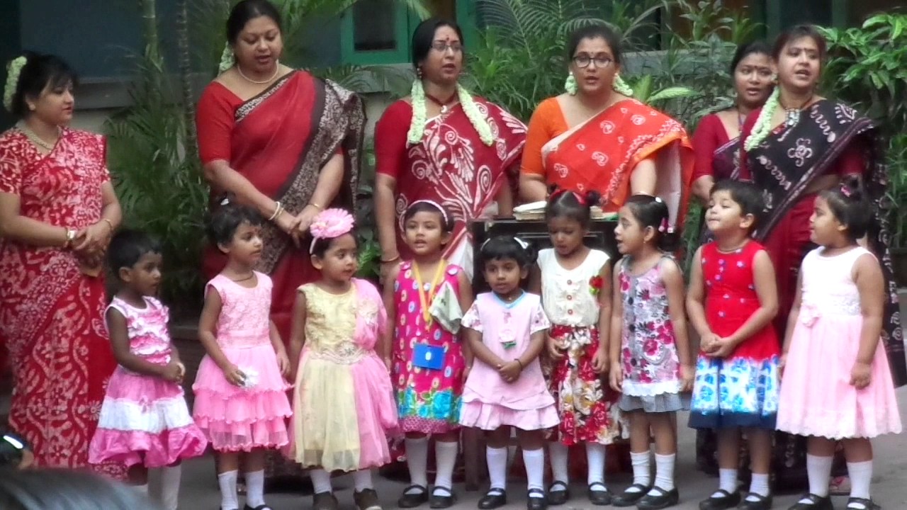 Kamala Girls School Rabindra Jayanti 2017 KG 1
