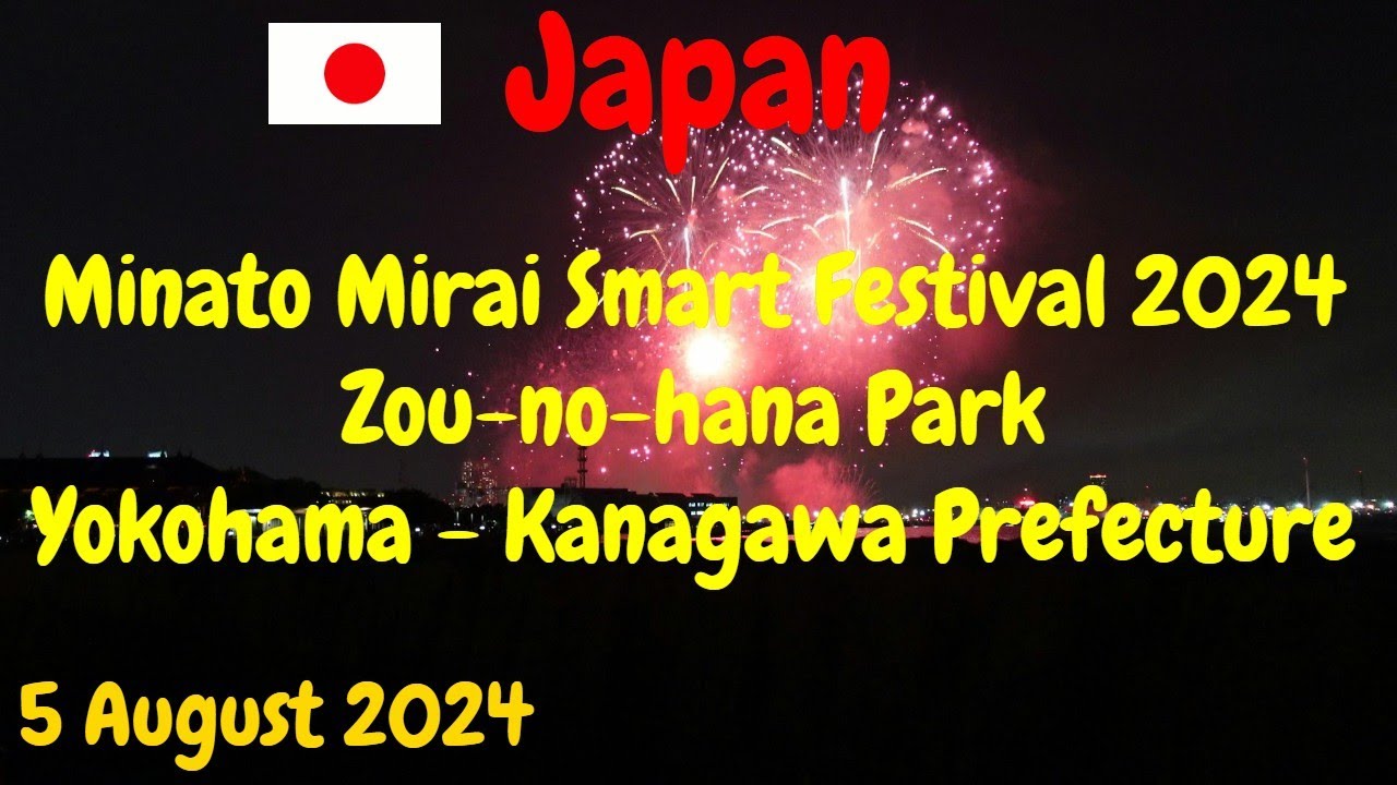 Minato Mirai Smart Festival 2024 - Zou-no-hana Park - Yokohama - Japan - 5 August 2024