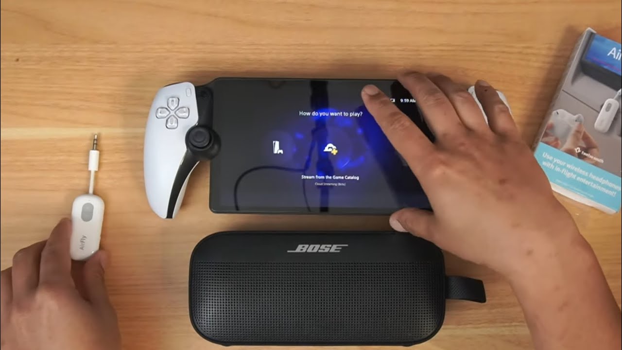How to connect AirFly SE on PS Portal to a Bluetooth Speaker - It Sounds Better!