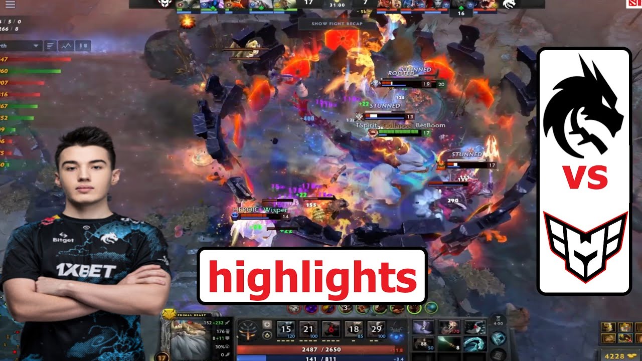 [DOTA 2] TSpirit.Collapse PRIMAL BEAST [TEAM SPIRIT vs HEROIC] [FISSURE PLAYGROUND 2] highlights