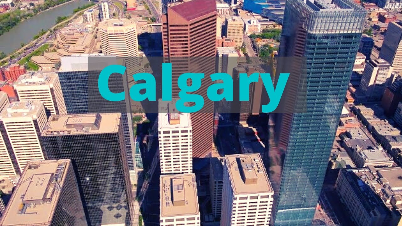 Aerial View of Calgary Downtown By Drone Footage - Travel To Canada