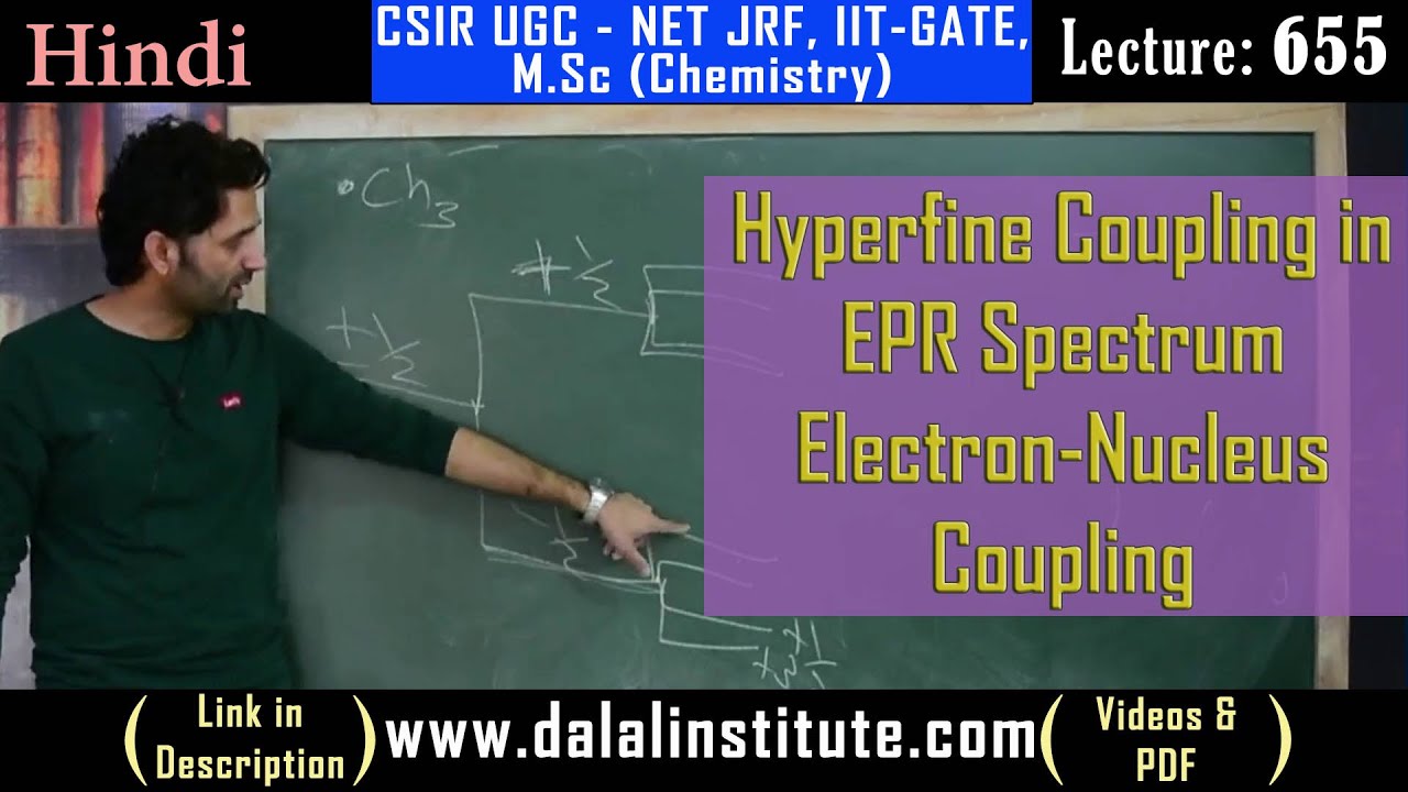 Hyperfine Coupling in EPR Spectrum Electron Nucleus Coupling