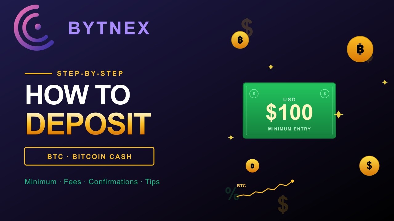 Bytnex Bitcoin Deposit &mdash; Step-by-Step Guide with Real Transaction Proof