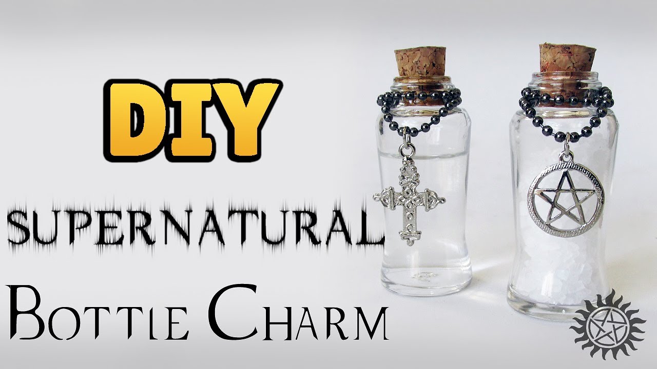 DIY: SUPERNATURAL BOTTLE CHARM | #diyhalloween #diyseriados #diybottlecharm