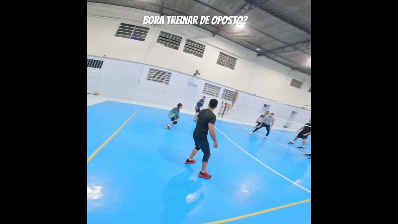 Vis&atilde;o de oposto no v&ocirc;lei #volei #gopro #primeirapessoa