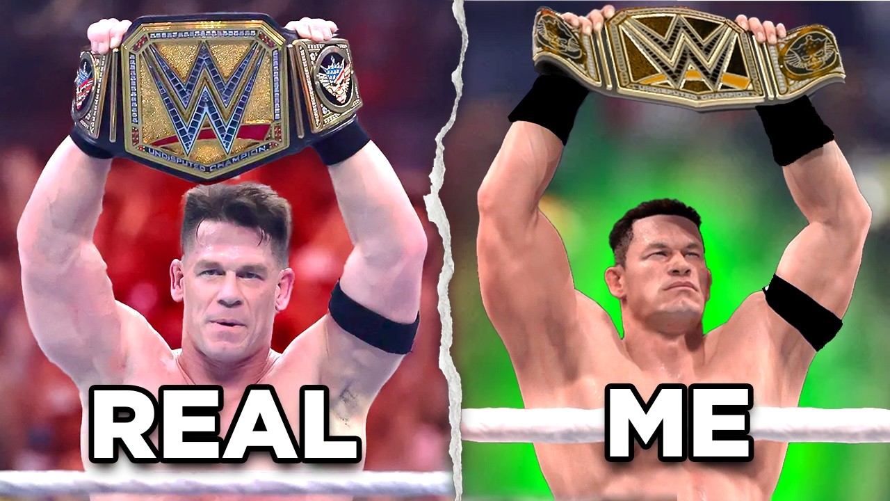 I Recreated John Cena's 17 WWE World Title Wins