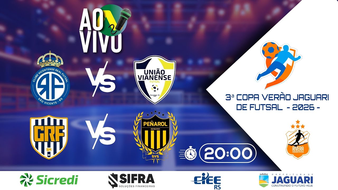 22/01 - 3ª Copa Verão Jaguari de Futsal - 2026