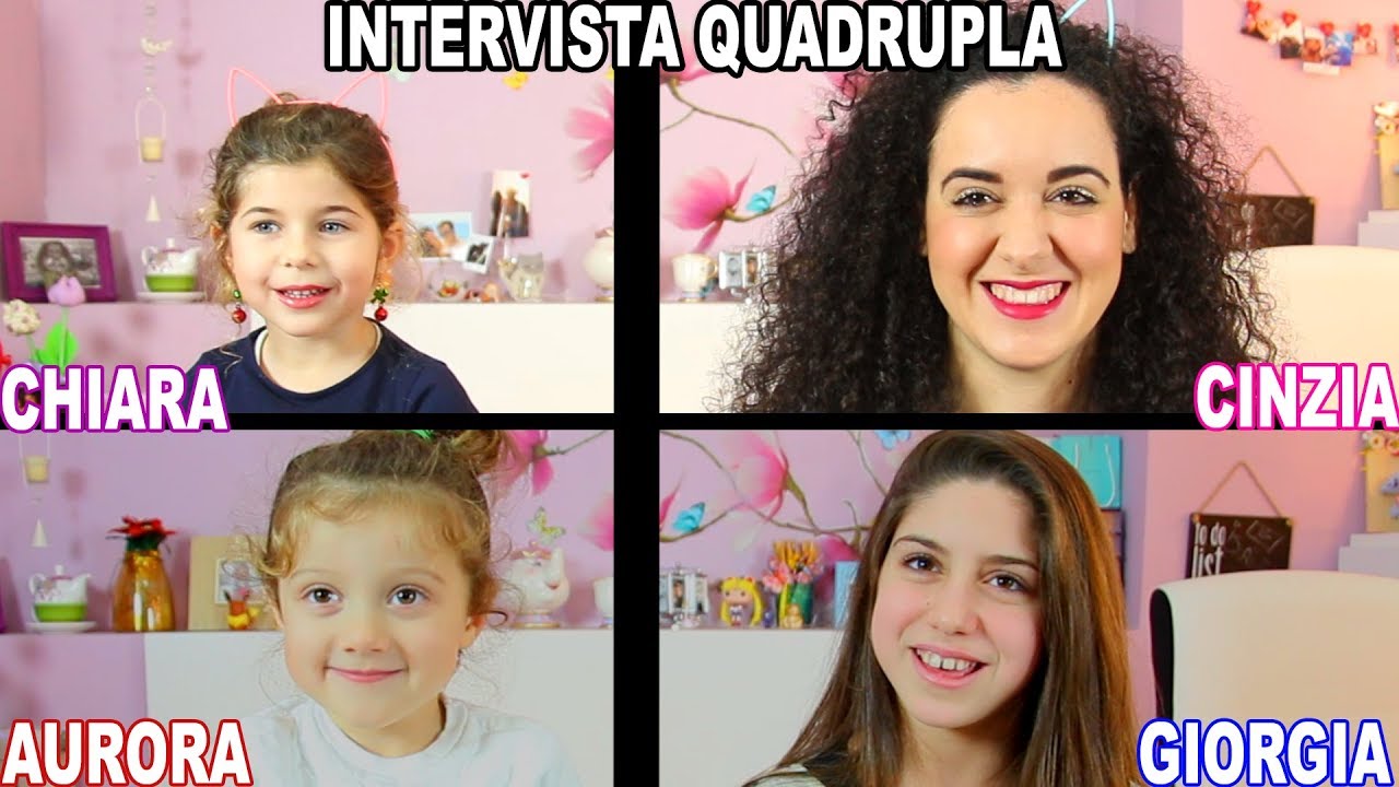 INTERVISTA QUADRUPLA con LE MIE NIPOTI | Cinzia Cavaleri