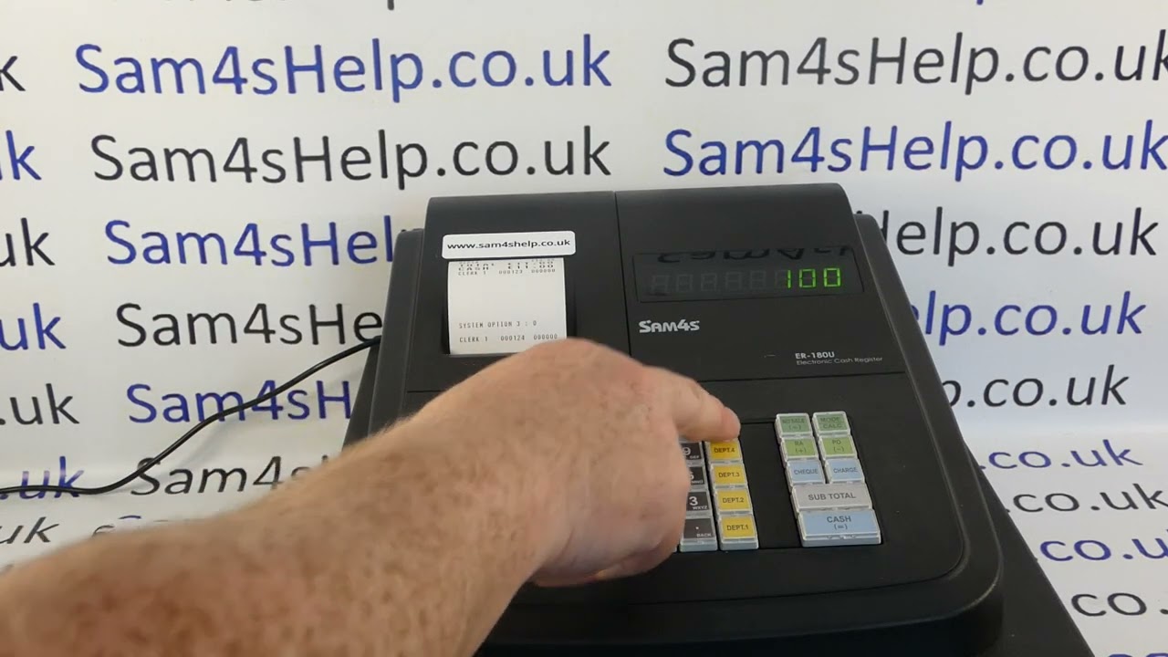 How To Shift Position Of Decimal Point For Your Currency Sam4S ER-180U / ER180 Cash Register