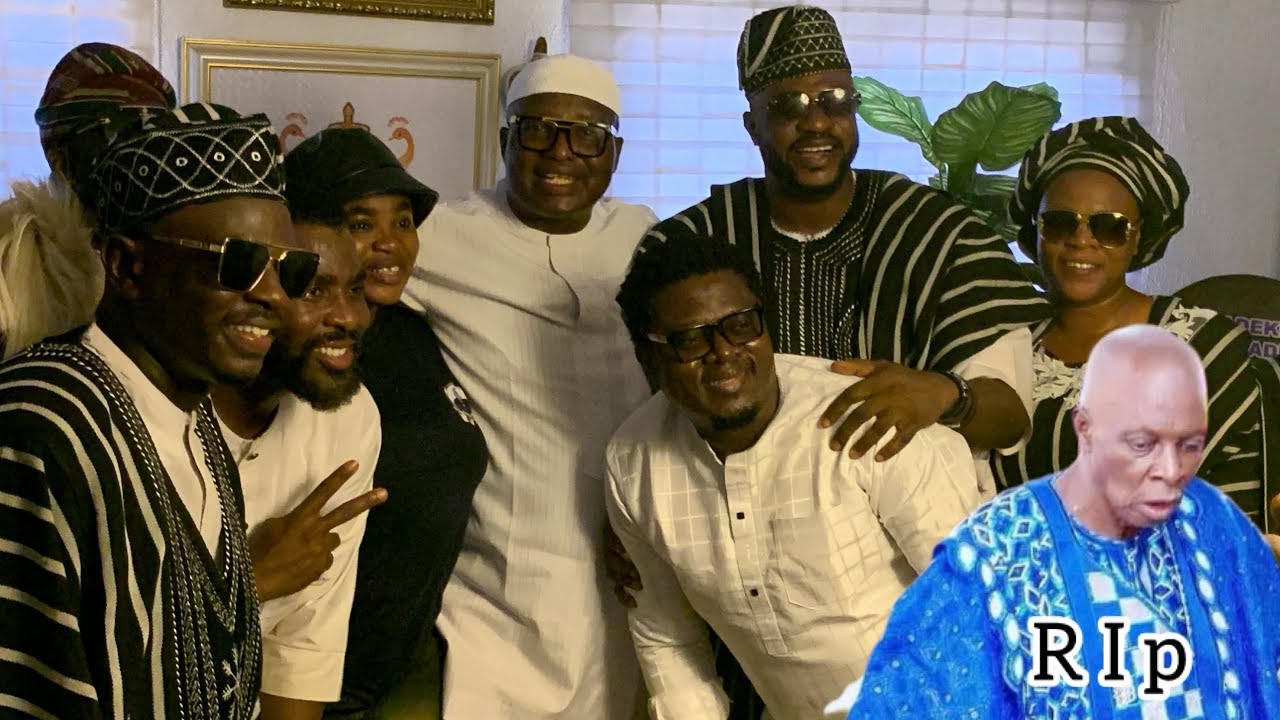 WATCH HOW ODUNLADE ADEKOLA- IBRAHIM CHATTA-MUYIWA SUPRISE HIS TOWN KING FOR HIS DAD FUNERAL 