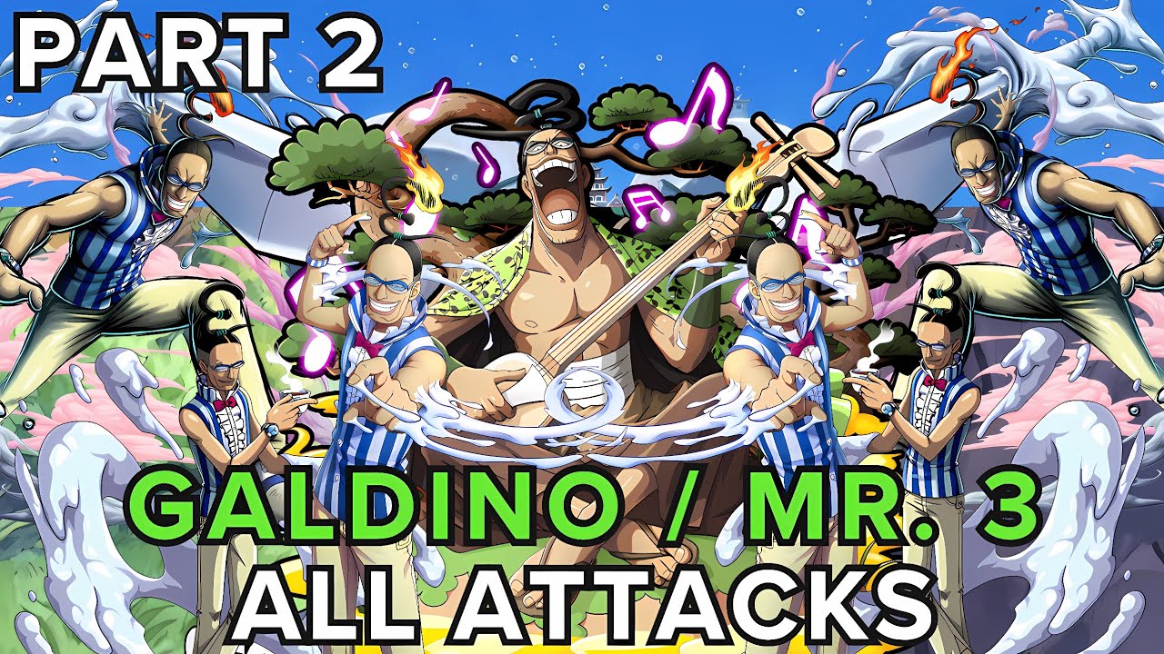 Galdino / Mr. 3 | Doru Doru No Mi | Attacks and Abilities | PART 2 |【4K】| ~ One Piece