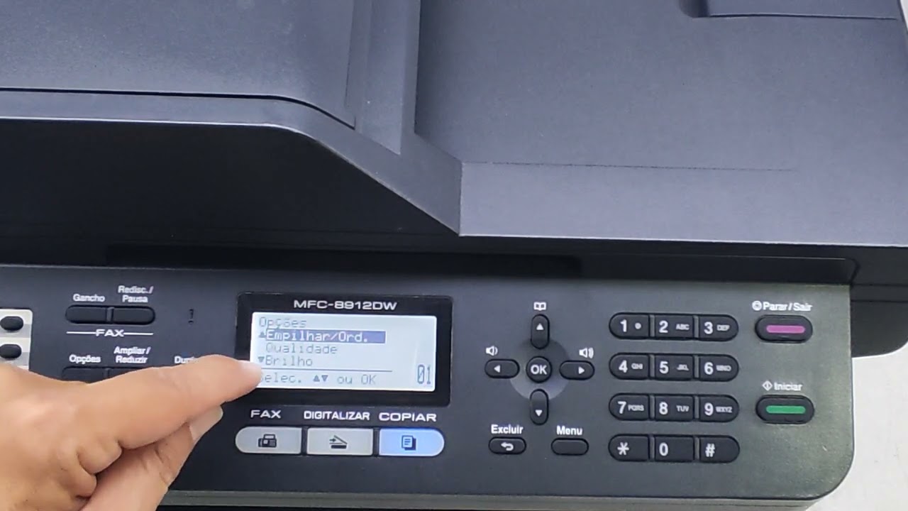 Como tirar cópias de identidade, cartão  na impressora brother MFC 8912dw/dcp-8157dn .