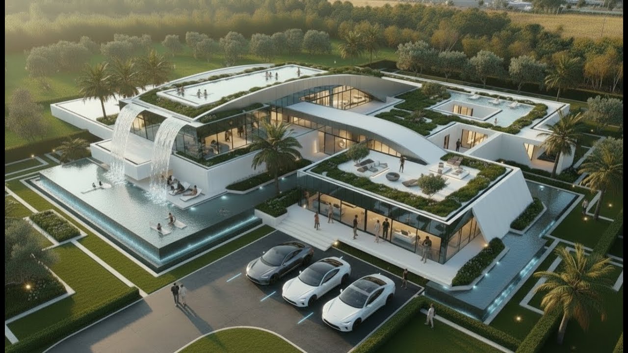 Luxurious Futuristic Mansion Design and Construction
