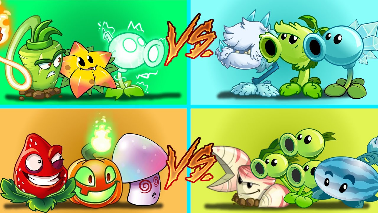 Plants Vs Zombies 2 Combinación Duelo De 4 Equipos Aleatorios Parte 19
