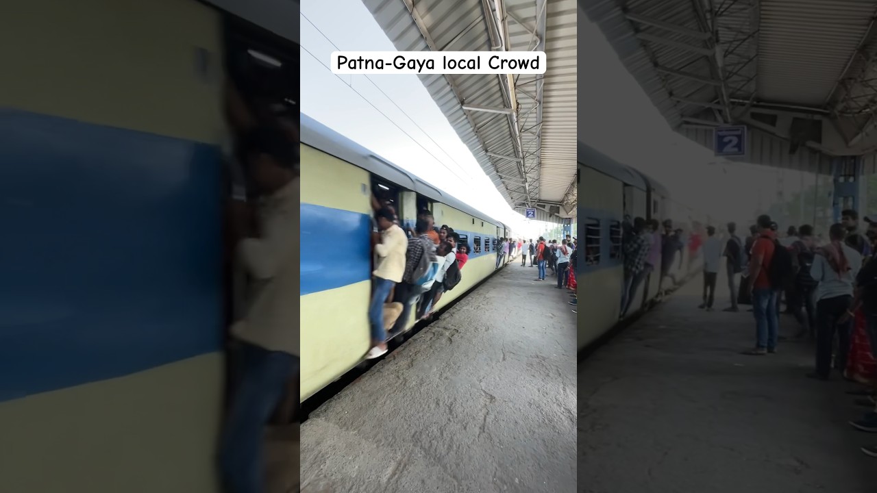 Patna- Gaya Local Passenger Train Crowdedness #patna #gaya #train