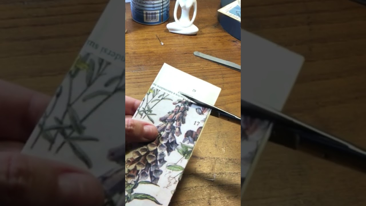 Let&rsquo;s make a pocket for a junk journal page, quick and easy, from botanical illustration