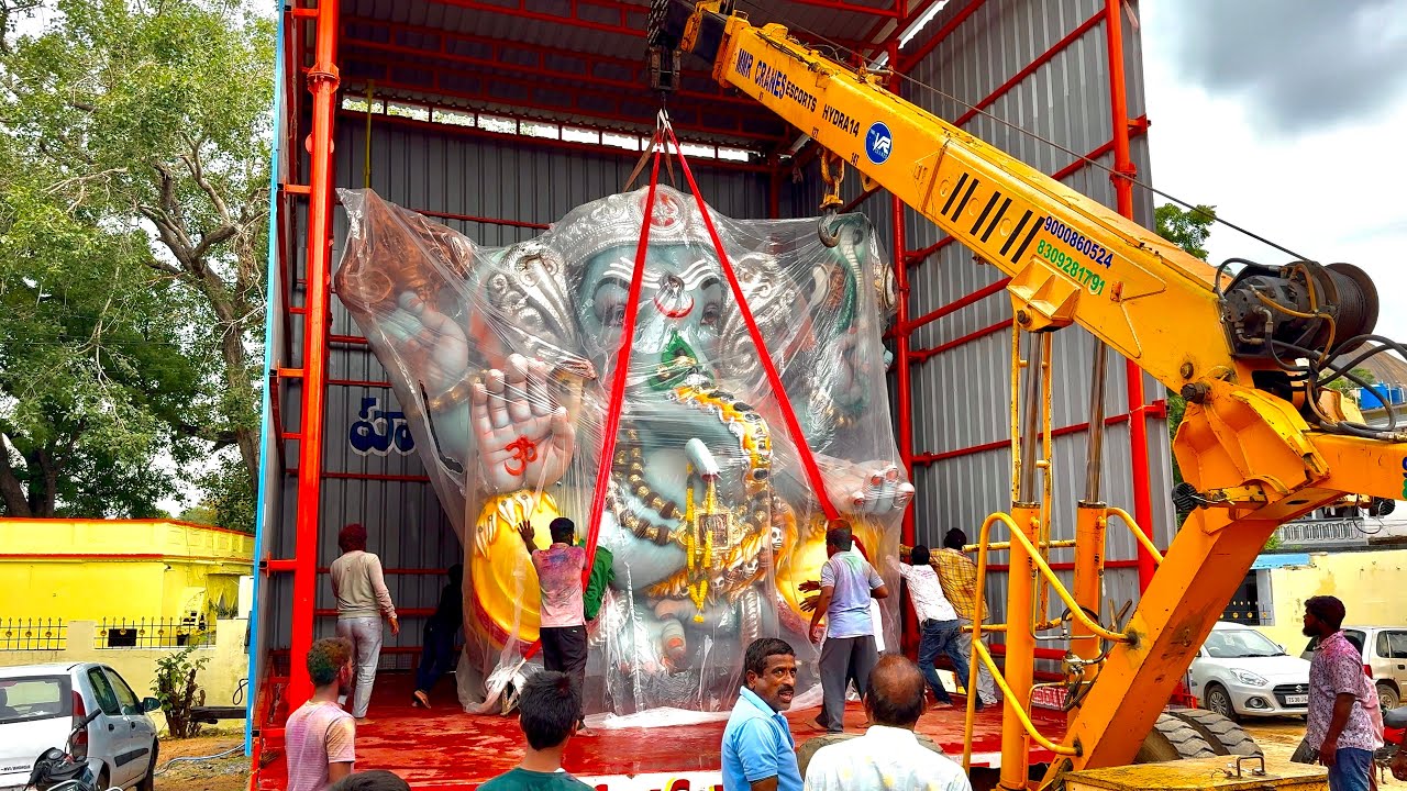 Bhongir mahankali ganpati aagman 2025 | Ganesh idol reached Mandapam | Ganesh chaturthi 2025