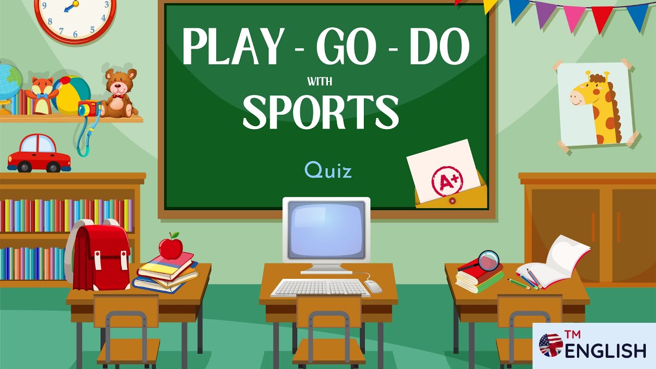 Play Go Do with Sports | English Quiz | ESL Beginner Grammar Practice Test