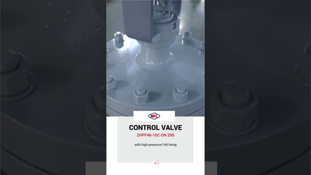 ZHPF46-16C-DN200 Pneumatic Ptfe-Lined Bellows Single-Seat Control Valve-NFL #valve