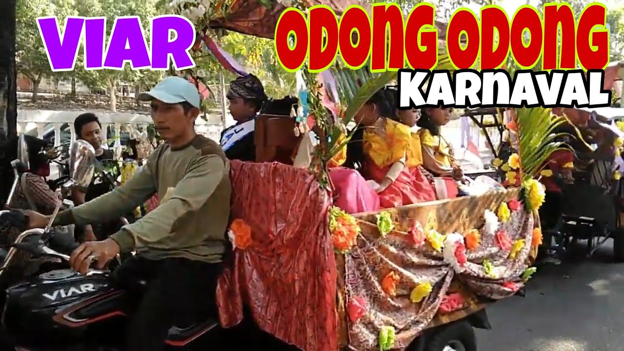 Odong Odong Karnaval Gerobak Viar Berhias Cantik