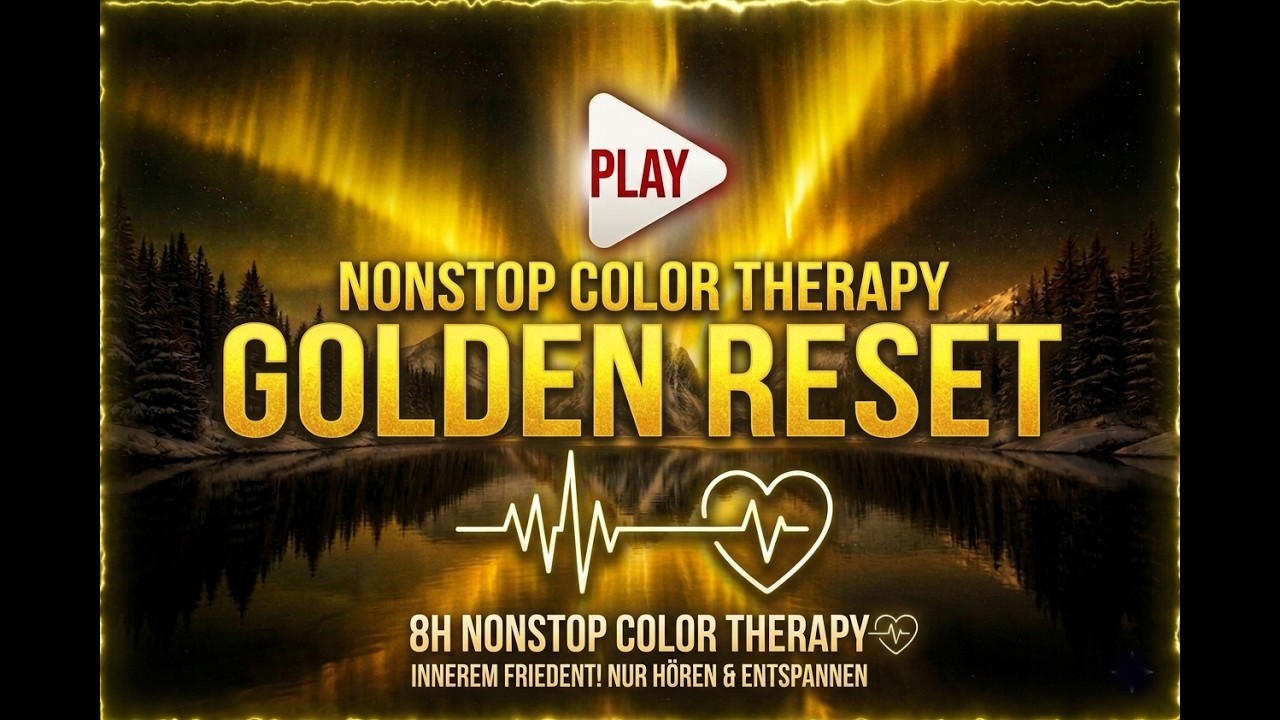 💛 8 Hours Yellow Ambient Sleep Music 🌙 Gentle Color Therapy & Deep Relaxation (528Hz)Alternative