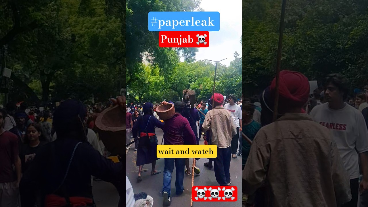 Punjab Jantar mantar Protest #paperleak #students #protest #azadi #cjpprotest #news #modi #future