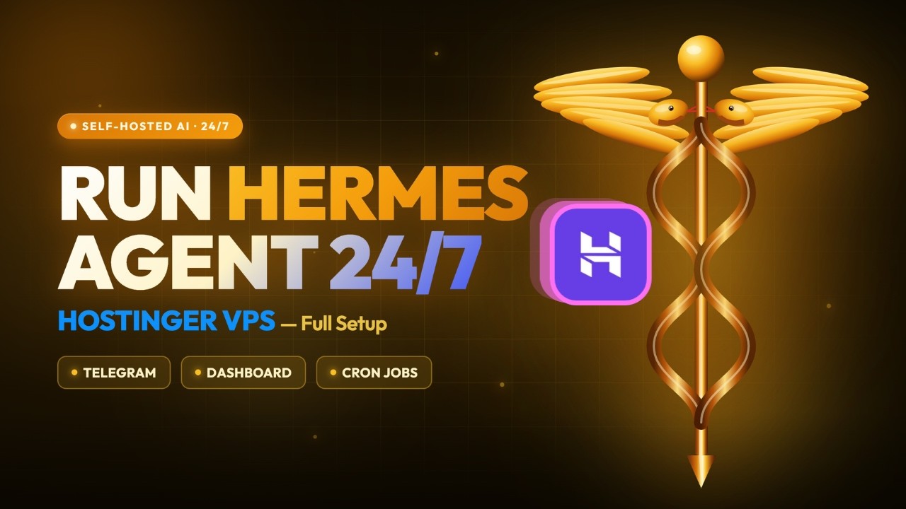 Run Hermes Agent 24/7 on Hostinger VPS, Setup Telegram, Dashboard and Cron