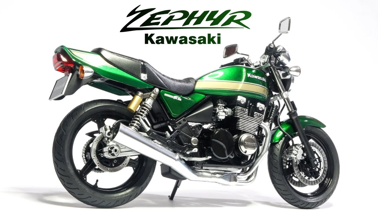 Kawasaki Zephyr X [Aoshima 1/12 Scale] Plastic Model Kit Unboxing & Full Build