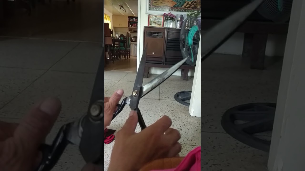 tiknik na paghahasa ng gunting para sa tela