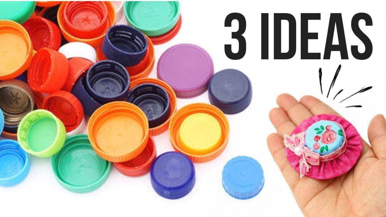 3 Ideas de Reciclaje con Tapas de Botella de Plástico