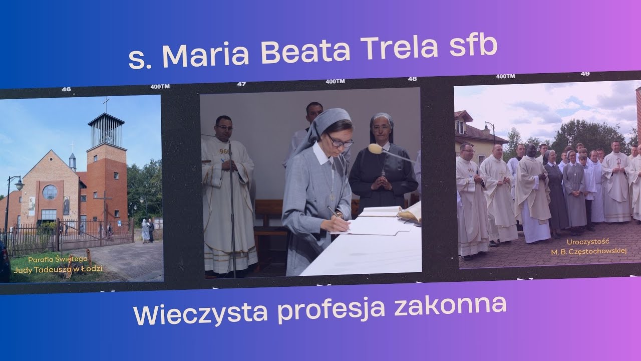 s. Maria Beata Trela sfb, profesja zakonna