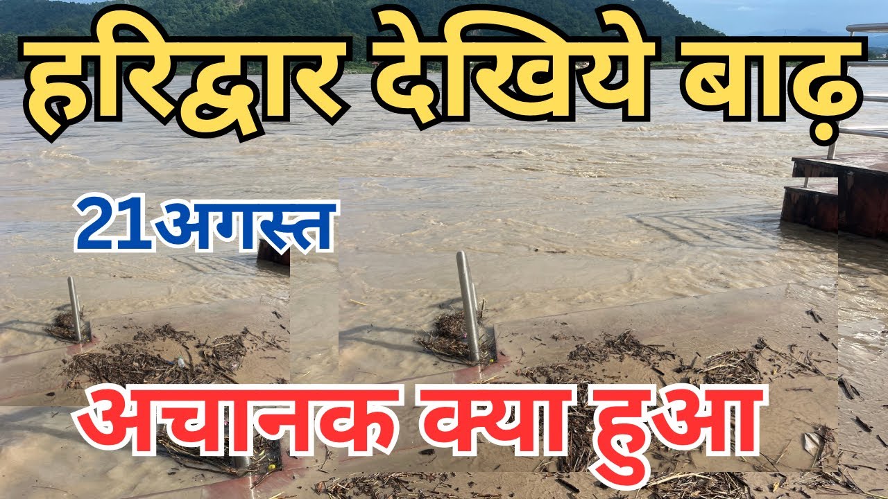 हरिद्वार : बारिश का कहर || नील धारा पुरे घाट डूबे || हर की पौड़ी सुरक्षित?  || मनसा देवी हालत देखिये 