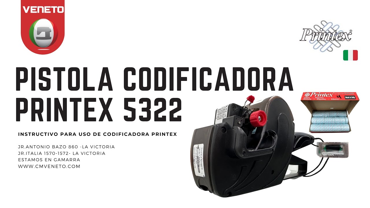 PISTOLA CODIFICADORA PRINTEX 5322