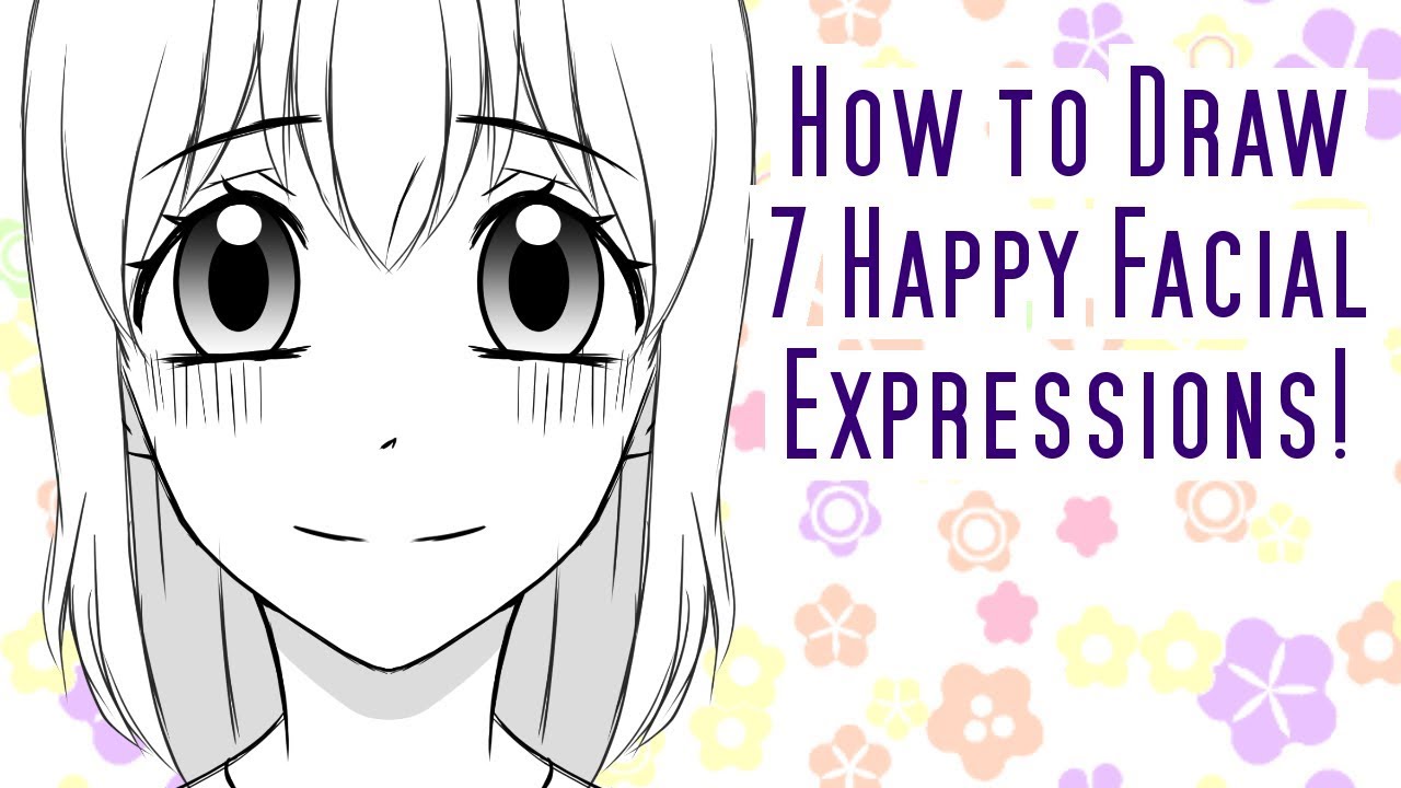 How to Draw 7 Happy Facial Expressions!