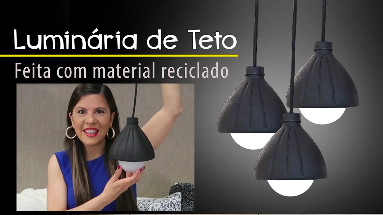 DIY, LUMINÁRIA DE TETO, LUMINÁRIA PENDENTE, DO LIXO AO LUXO FÁCIL
