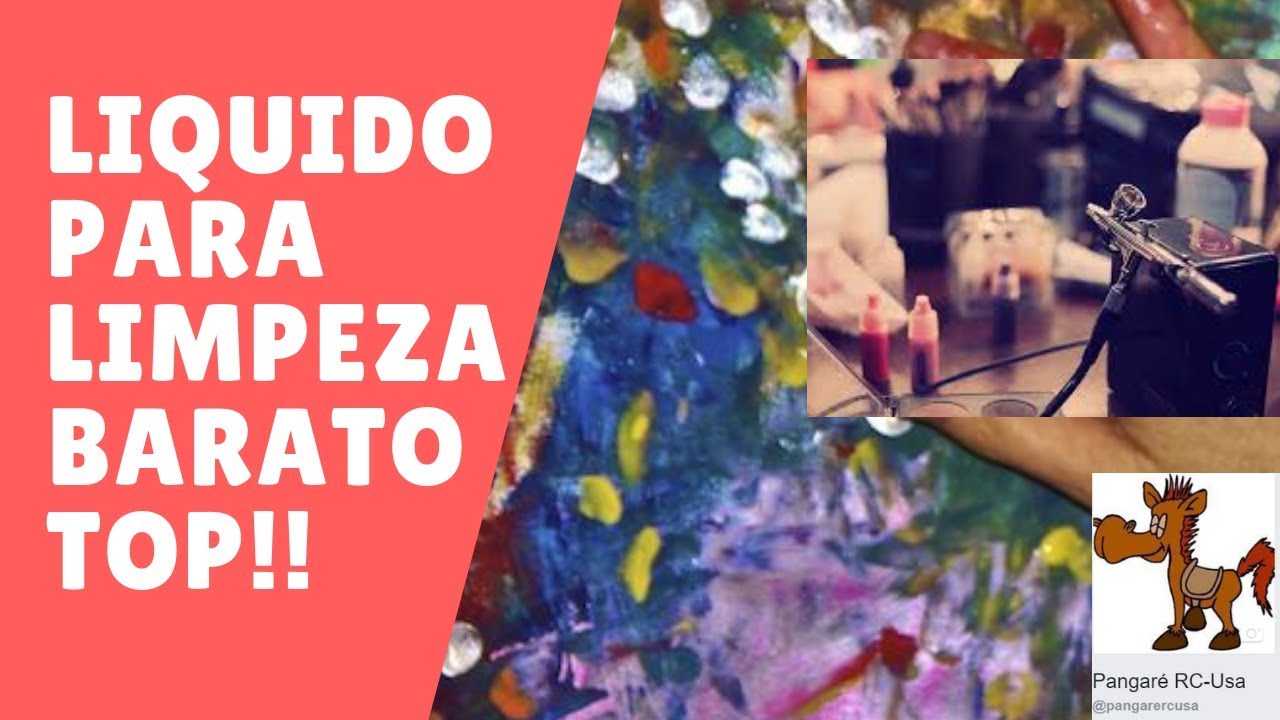 Liquido Para Limpar Aerografo Caseiro e Barato (Airbrush Cleaner)