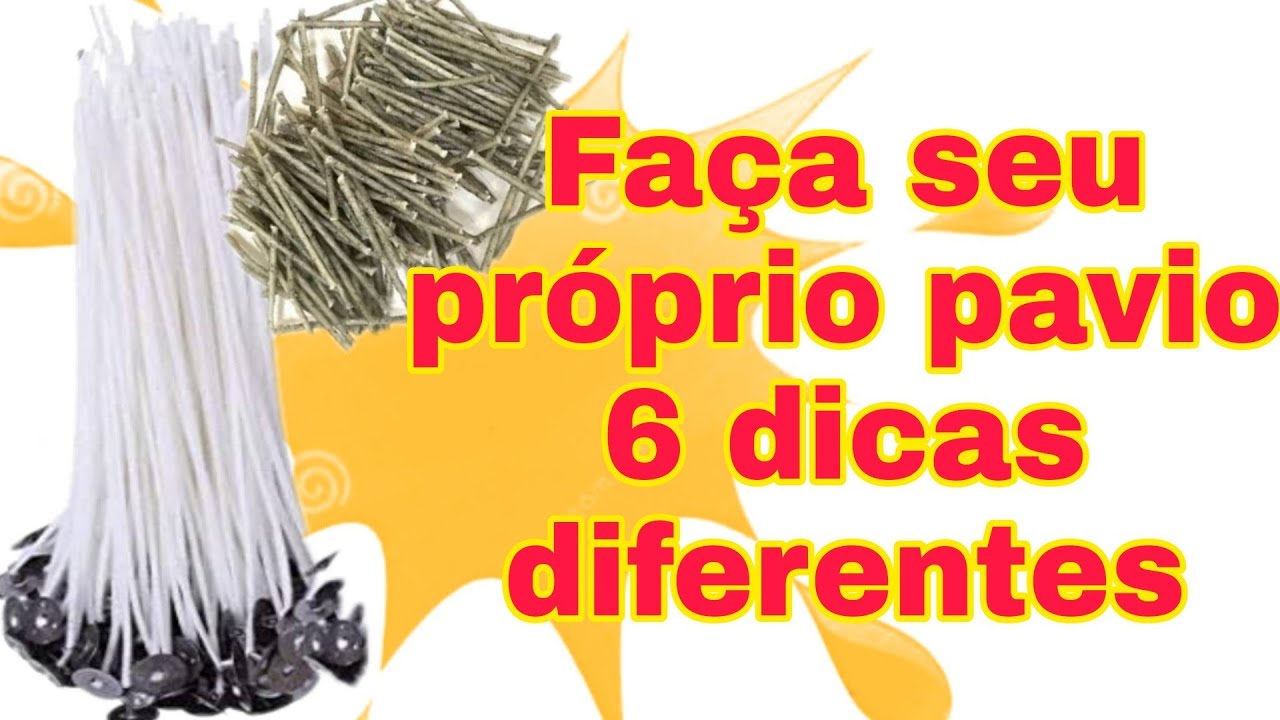 Como fazer pavio simples, pavio mágico e economizar