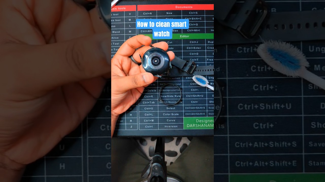 How to clean your smart watch #smartwatch #galaxywatch #cleaning #tech #viral