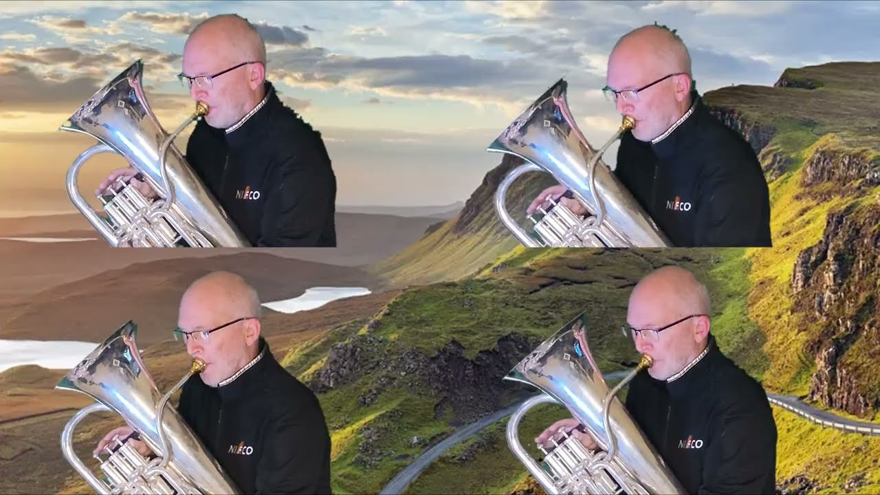 Loch Lomond  arr by Mike Forbes for low brass quartet with Vocal