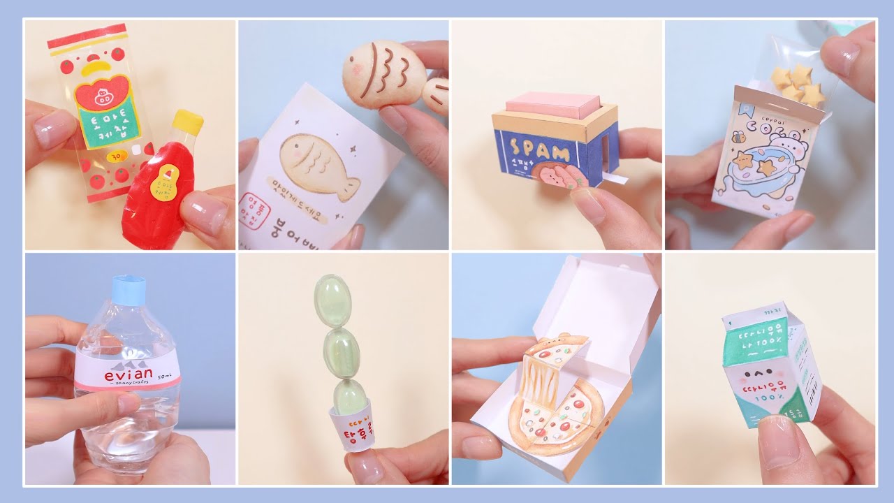 음식 주제 만들기 모음집🍔✨ Handmade Food  Miniature