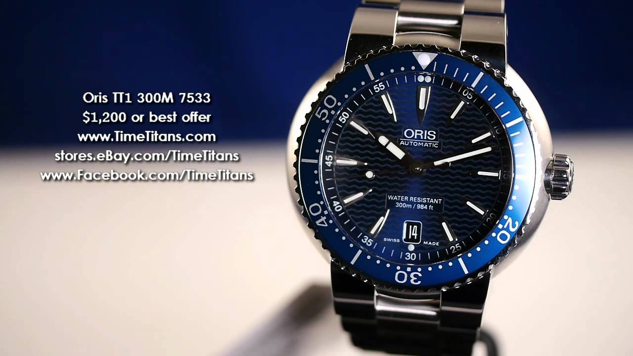 Oris TT1 300M Blue 43mm Diver 7533