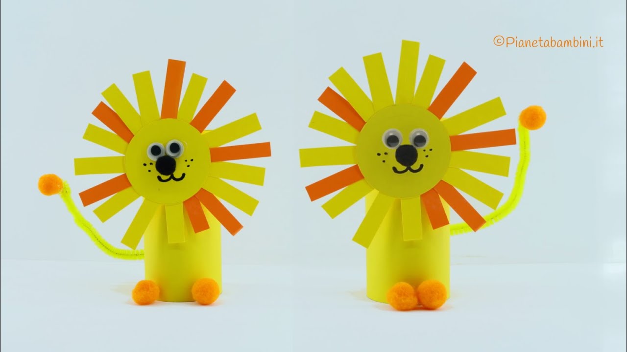 Lavoretto: Leone con Rotolo di Carta | Tutorial 🦁