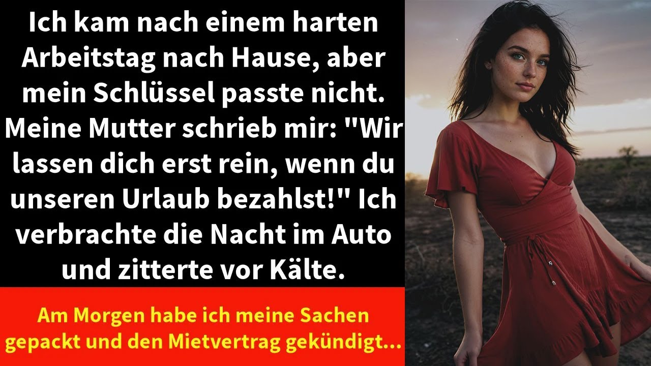 Ich kam nach einem harten Arbeitstag nach Hause, aber mein Schlüssel passte nicht.