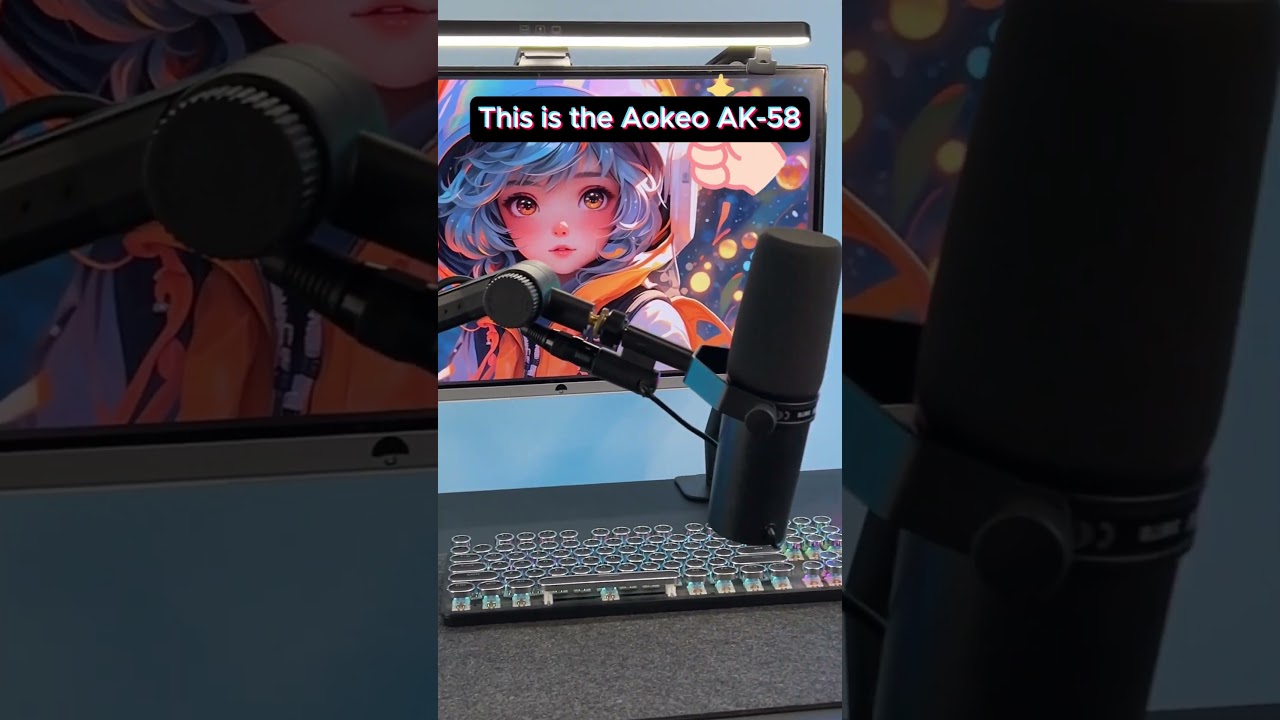 AK58 Low Profile Boom Arm#Aokeo #PodcastGear #StreamingSetup #HomeStudio #AdjustableMicArm
