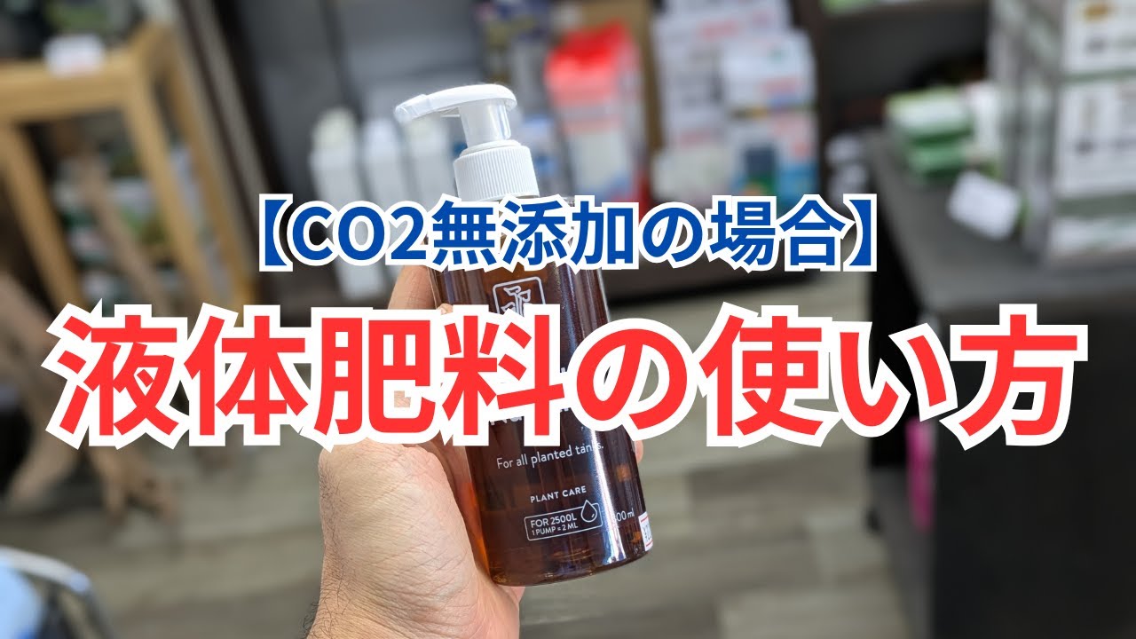 【おすすめの液体肥料と使い方①】CO2無添加の水槽向けに解説します！
