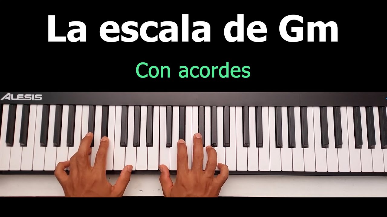 🎶Aprende la Escala de Sol menor (Gm) y sus acordes en piano 🎵