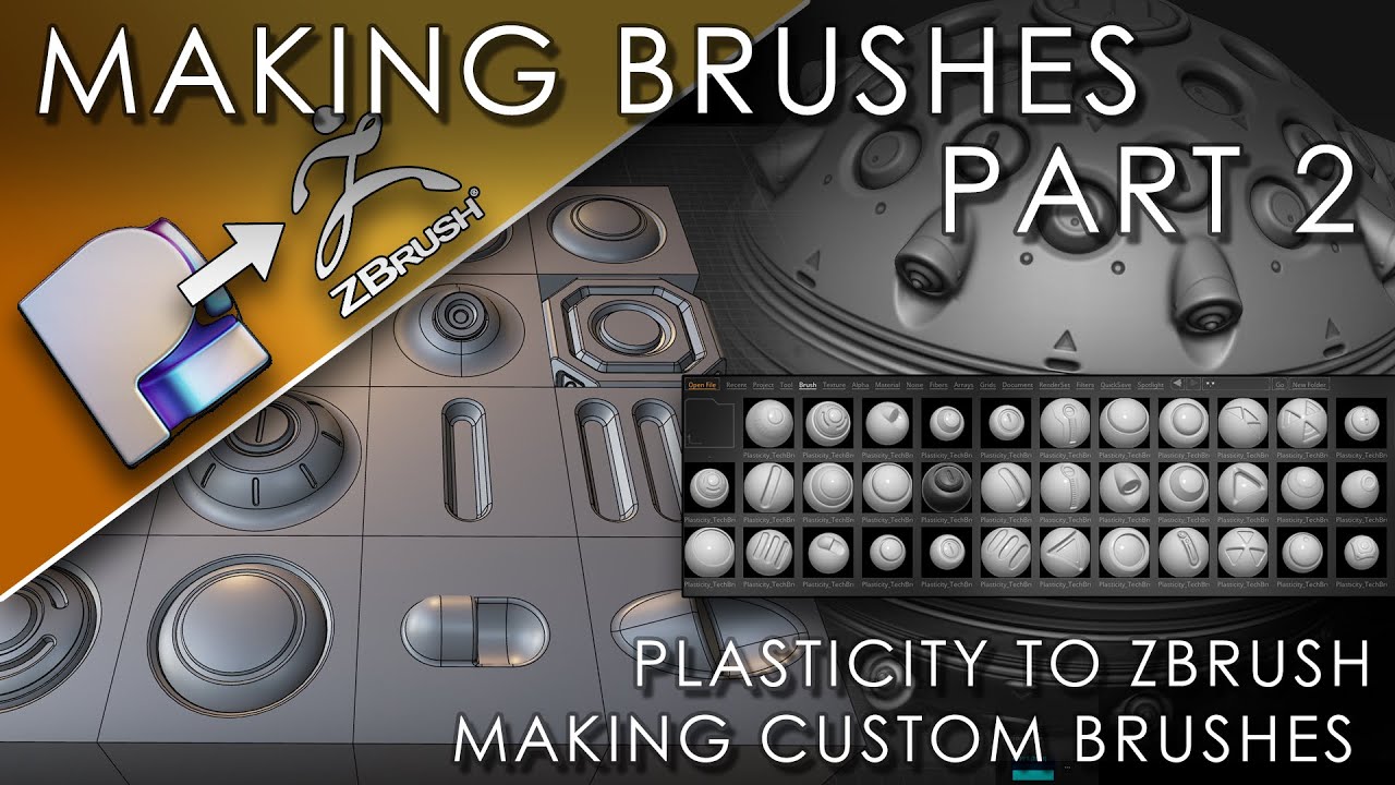 Introduction To Plasticity -  Making Custom Brushes For ZBrush Part 2