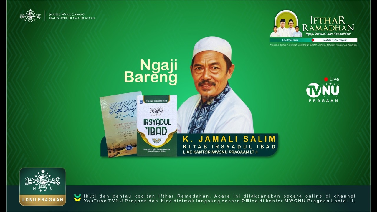 LIVE STREAMING | IFTHAR RAMADHAN | LDNU PRAGAAN | Ngaji Kitab IRSYADUL IBAD