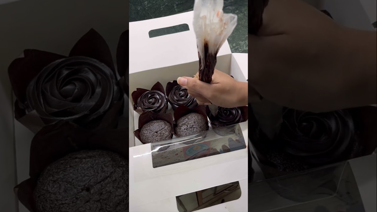 “Frosting Chocolate Cupcakes with Rich Ganache | Home Bakery Vlog”