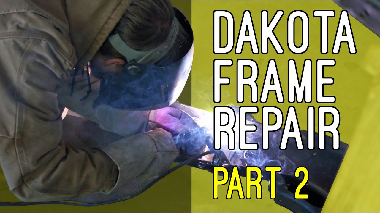 Rusty Frame Repair Dodge Dakota Part 2 - Patching Frame Rear Section